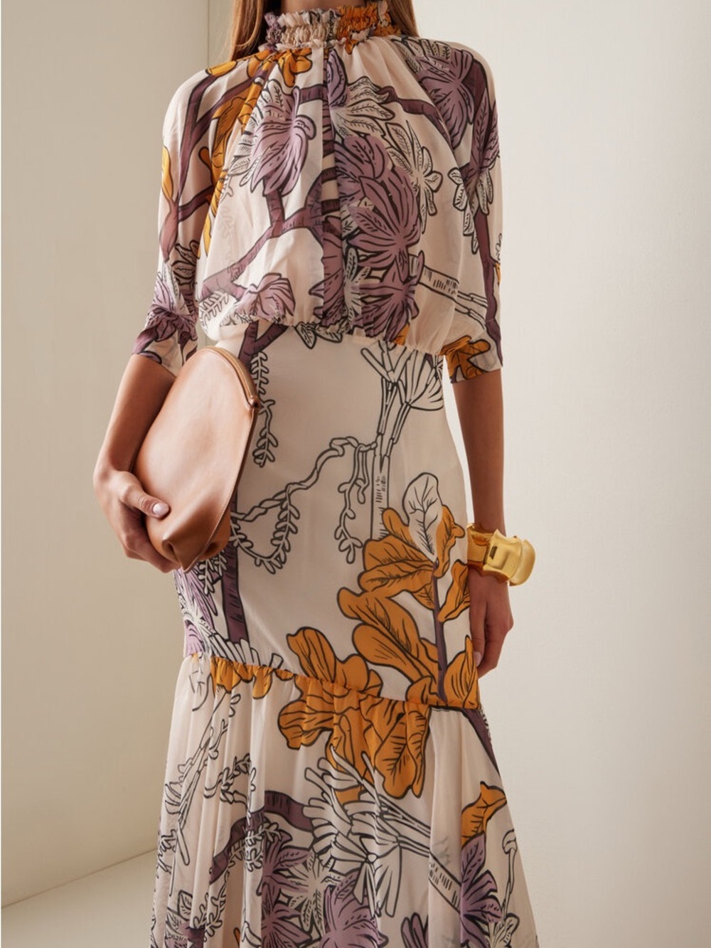 Andres Otalora El Bosque Chiffon Maxi Dress - Picture 4 of 6
